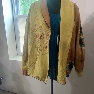 Brownstone studio cardigan plus size 2X/26 multicolor beautiful embroidery